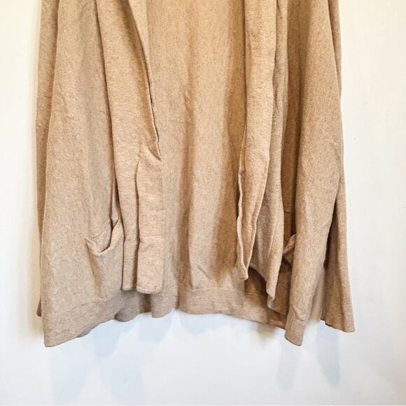 BCBGMaxAzria Wool Open Long Sleeve Cardigan Tan Size M - Picture 3 of 8